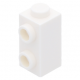LEGO kocka 1×1×1 2/3 oldalán két bütyökkel, fehér (32952)